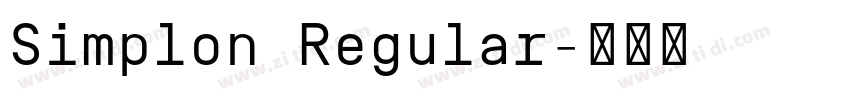 Simplon Regular字体转换